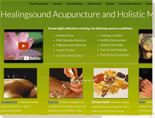 Tablet Screenshot of healingsoundacupuncture.com